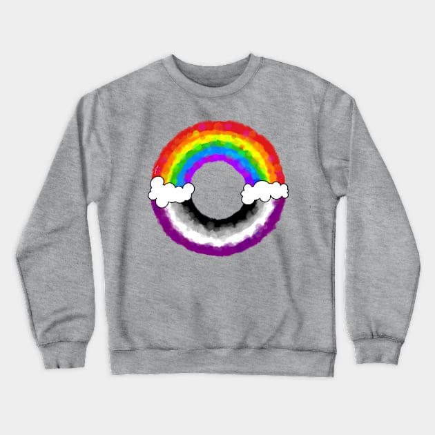 Rainbow Ace Crewneck Sweatshirt by Art by Veya